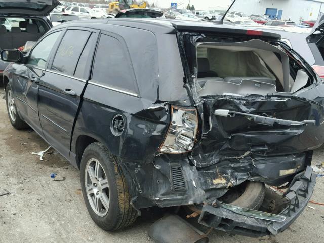 2A8GF68X77R225011 - 2007 CHRYSLER PACIFICA T BLACK photo 3