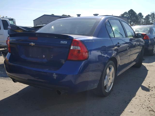 1G1ZW53136F230475 - 2006 CHEVROLET MALIBU SS Mavi foto 4