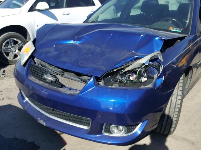 1G1ZW53136F230475 - 2006 CHEVROLET MALIBU SS BLUE photo 9