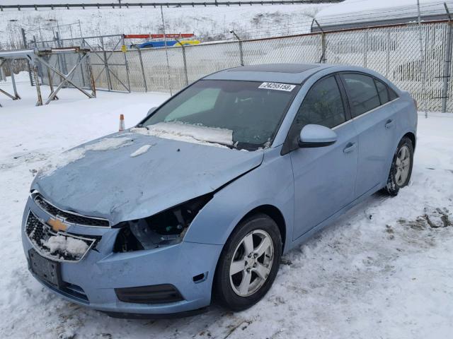 1G1PG5S97B7136681 - 2011 CHEVROLET CRUZE LT BLUE photo 2