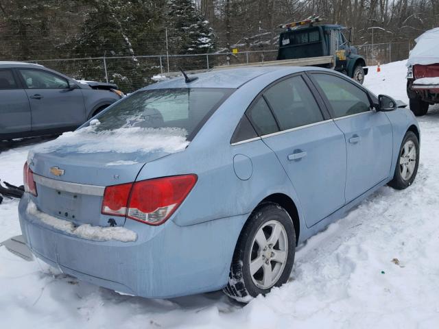 1G1PG5S97B7136681 - 2011 CHEVROLET CRUZE LT BLUE photo 4