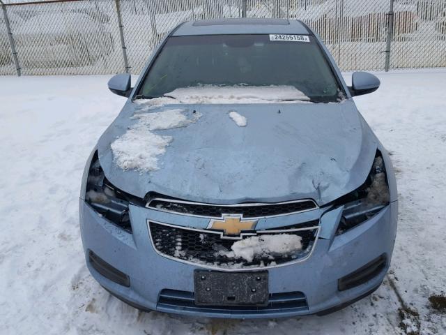 1G1PG5S97B7136681 - 2011 CHEVROLET CRUZE LT BLUE photo 9