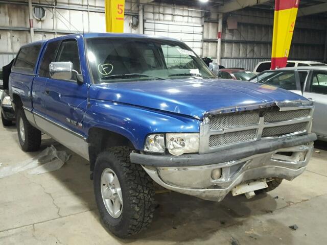 1B7HF13Z8VJ613664 - 1997 DODGE RAM 1500 BLUE photo 1