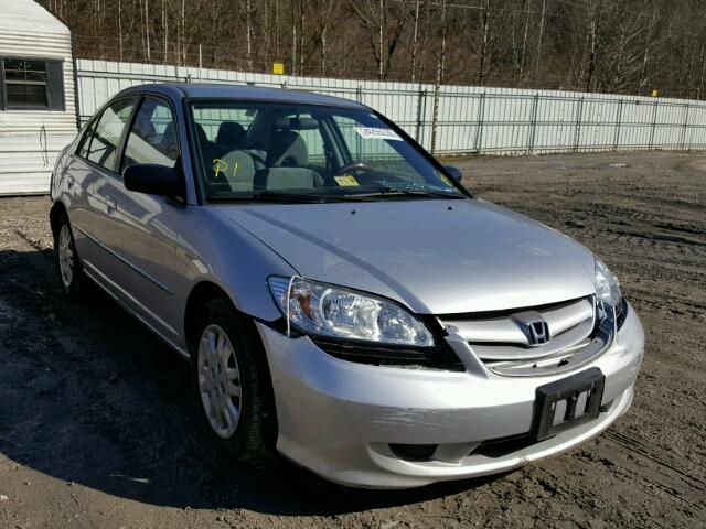 2HGES16545H520831 - 2005 HONDA CIVIC LX SILVER photo 1