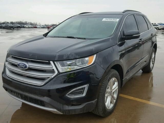 2FMPK3J93HBB68342 - 2017 FORD EDGE SEL BLACK photo 2