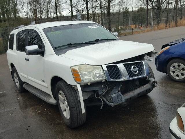 5N1BA08A97N724054 - 2007 NISSAN ARMADA SE WHITE photo 1