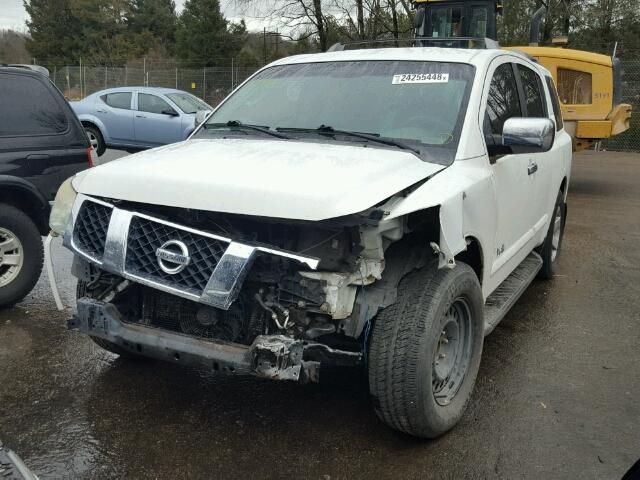 5N1BA08A97N724054 - 2007 NISSAN ARMADA SE WHITE photo 2