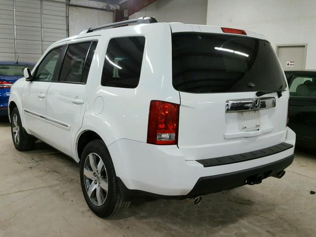 5FNYF3H21BB044392 - 2011 HONDA PILOT LX WHITE photo 3