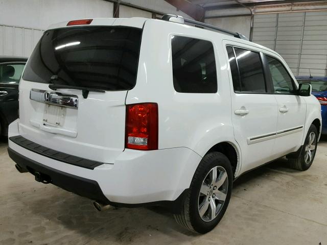 5FNYF3H21BB044392 - 2011 HONDA PILOT LX WHITE photo 4