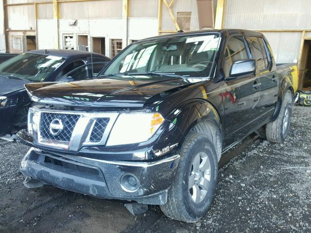 1N6AD0ER4BC448269 - 2011 NISSAN FRONTIER S BLACK photo 2