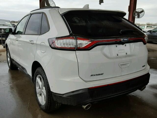 2FMPK3G94HBC43699 - 2017 FORD EDGE SE WHITE photo 3