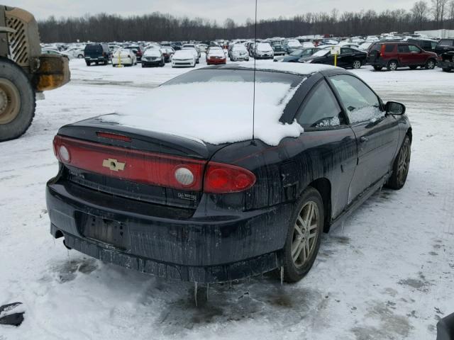 1G1JH12F947223244 - 2004 CHEVROLET CAVALIER L BLACK photo 4