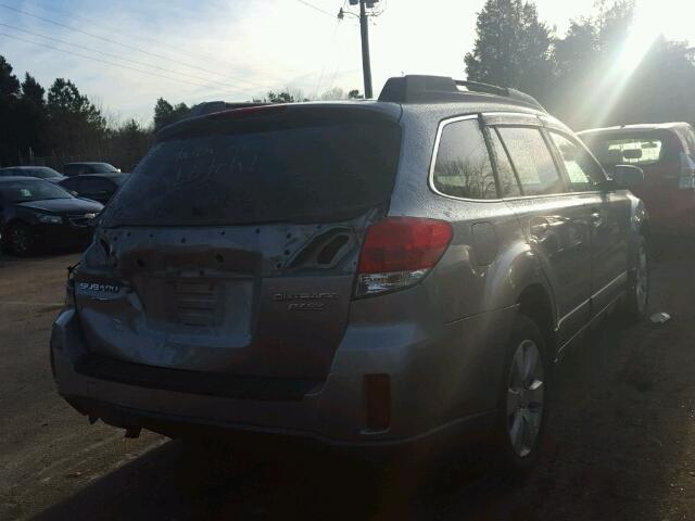 4S4BRBGC6B3321015 - 2011 SUBARU OUTBACK 2. GRAY photo 4