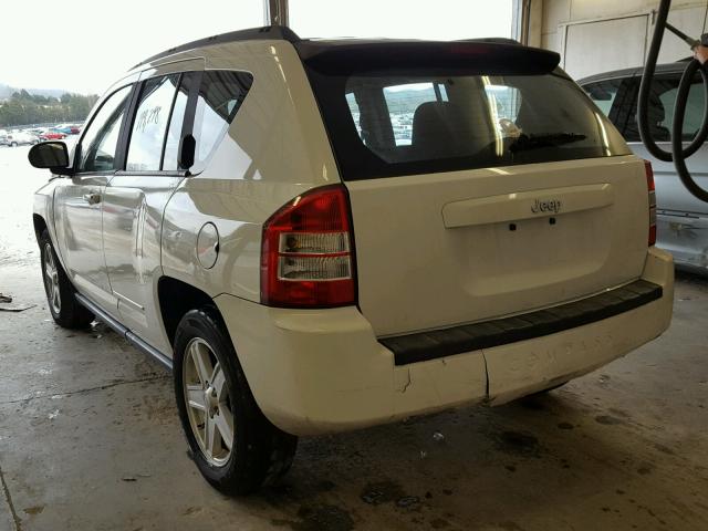 1J4NT4FB3AD612288 - 2010 JEEP COMPASS SP WHITE photo 3