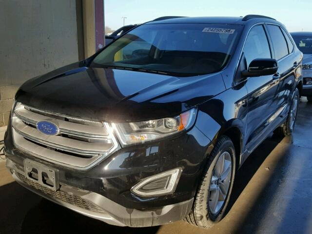 2FMPK3J9XHBC21568 - 2017 FORD EDGE SEL BLACK photo 2