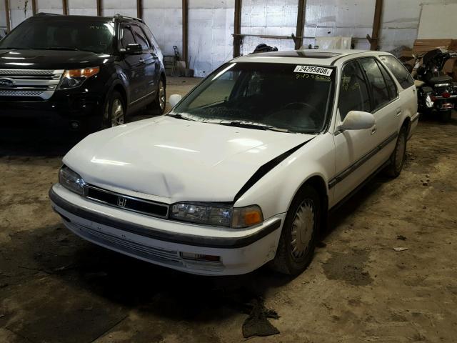 1HGCB9861MA021722 - 1991 HONDA ACCORD EX WHITE photo 2