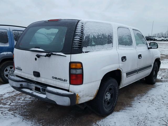 1GNEC13Z75R233185 - 2005 CHEVROLET TAHOE C150 WHITE photo 4