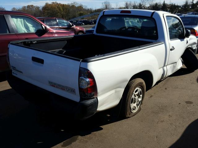 5TFNX4CN1BX005752 - 2011 TOYOTA TACOMA WHITE photo 4