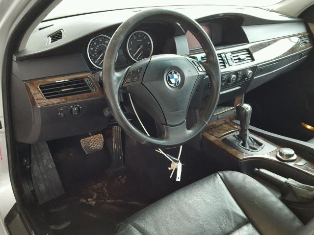 WBANE735X6CM31733 - 2006 BMW 530 I SILVER photo 9