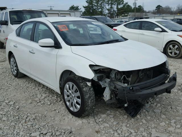 3N1AB7AP3EY243238 - 2014 NISSAN SENTRA S WHITE photo 1