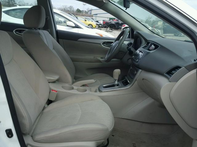 3N1AB7AP3EY243238 - 2014 NISSAN SENTRA S WHITE photo 5