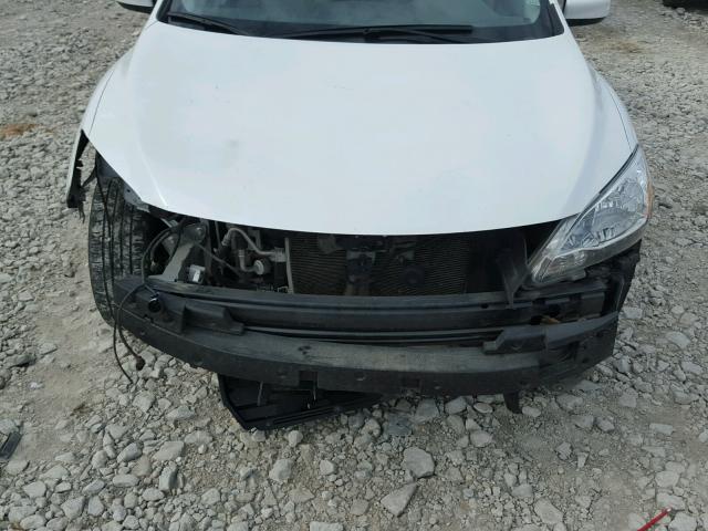 3N1AB7AP3EY243238 - 2014 NISSAN SENTRA S WHITE photo 9