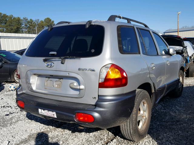 KM8SC83D21U105500 - 2001 HYUNDAI SANTA FE G SILVER photo 4