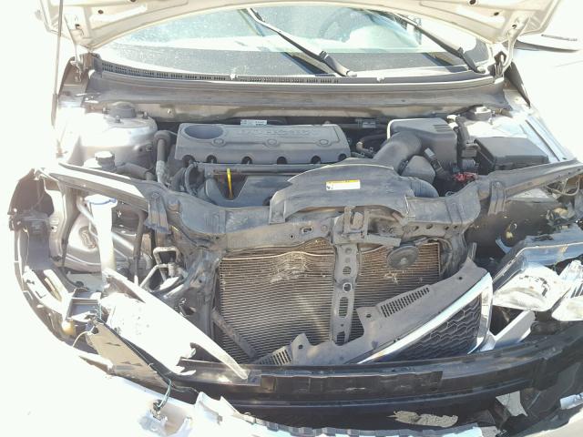 KNAFU4A29C5607220 - 2012 KIA FORTE EX SILVER photo 7