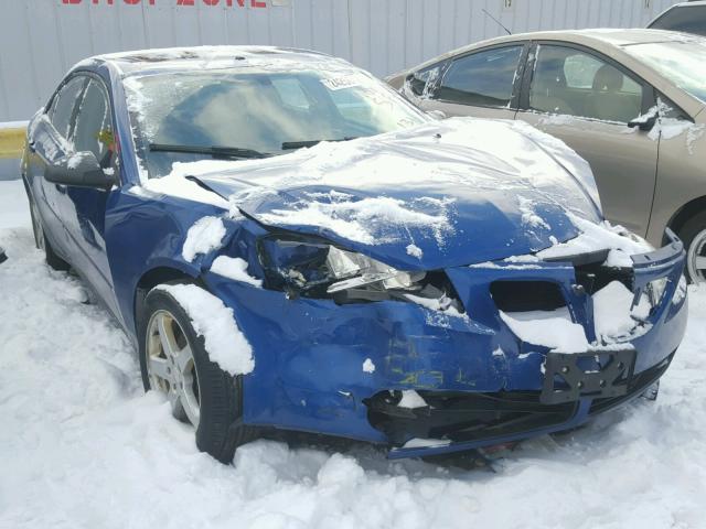 1G2ZG58N474252504 - 2007 PONTIAC G6 BASE BLUE photo 1