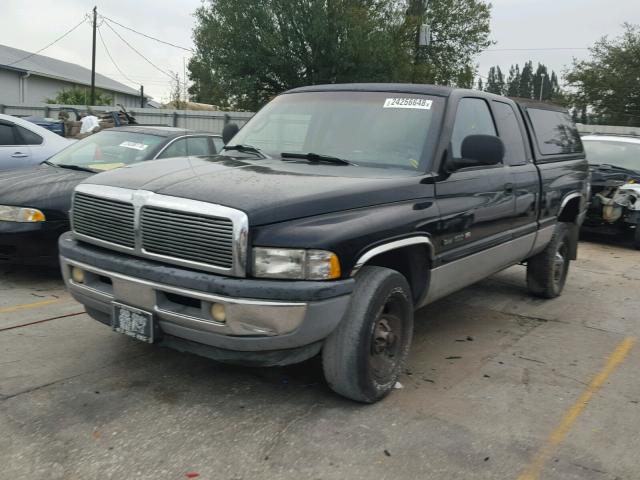 1B7HC13Y71J257685 - 2001 DODGE RAM 1500 BLACK photo 2