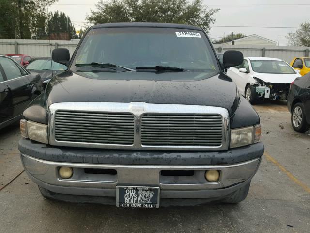 1B7HC13Y71J257685 - 2001 DODGE RAM 1500 BLACK photo 9