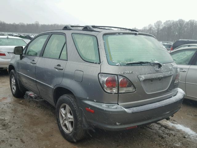 JTJGF10U720121405 - 2002 LEXUS RX 300 SILVER photo 3