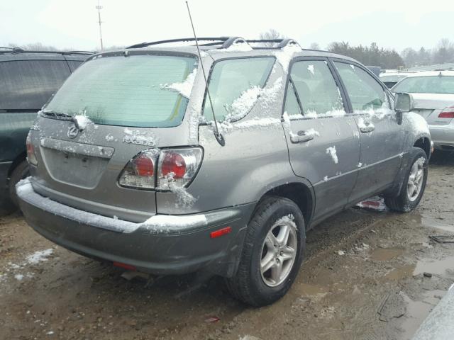 JTJGF10U720121405 - 2002 LEXUS RX 300 SILVER photo 4