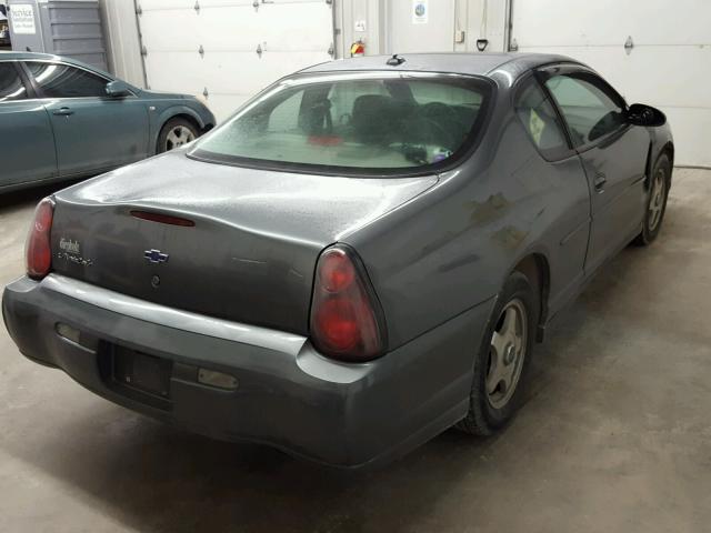 2G1WW12E249249766 - 2004 CHEVROLET MONTE CARL ნაცრისფერი ფოტო 4