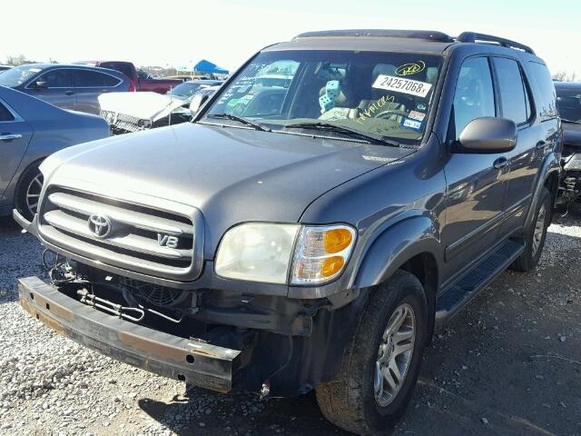 5TDZT38A33S189936 - 2003 TOYOTA SEQUOIA LI GRAY photo 2