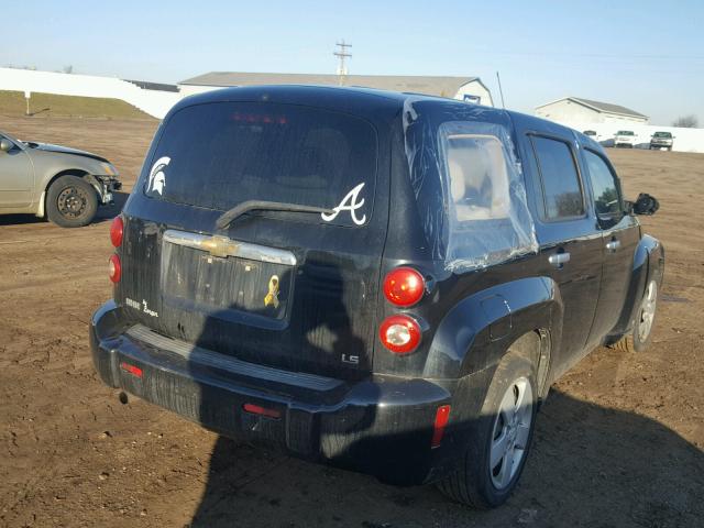 3GNDA13D37S623674 - 2007 CHEVROLET HHR LS BLACK photo 4