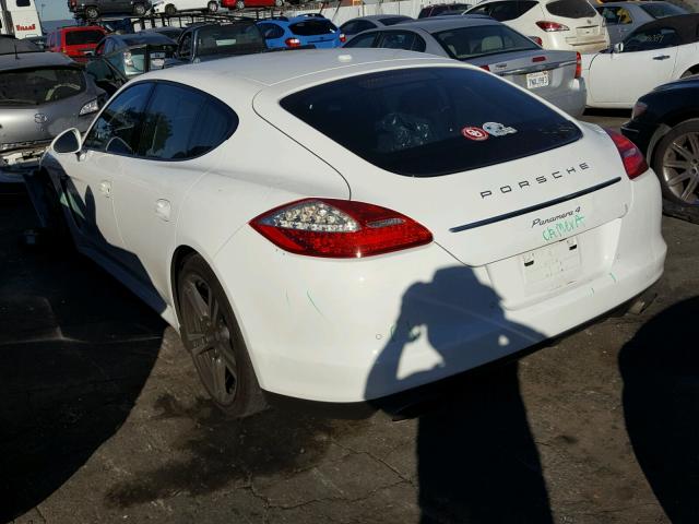 WP0AA2A75CL014536 - 2012 PORSCHE PANAMERA 2 WHITE photo 3