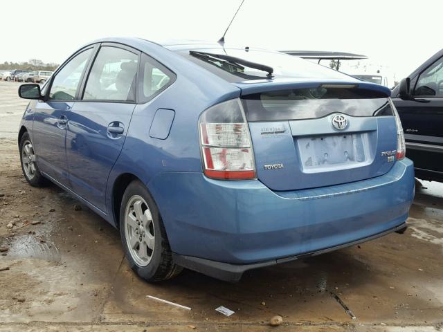 JTDKB20U540106998 - 2004 TOYOTA PRIUS BLUE photo 3