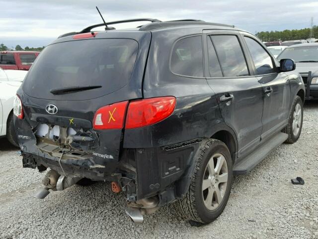 5NMSH13E79H255868 - 2009 HYUNDAI SANTA FE S BLACK photo 4