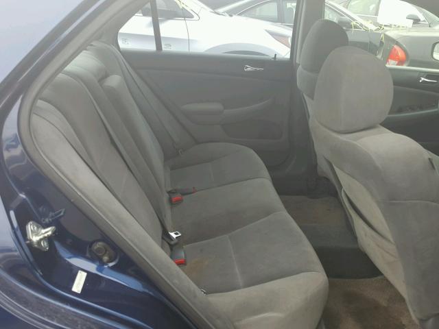 1HGCM56455A144932 - 2005 HONDA ACCORD LX BLUE photo 6