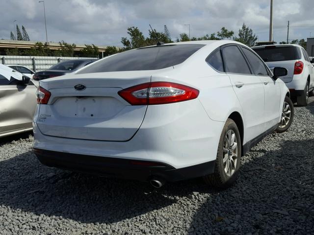 3FA6P0G7XFR190154 - 2015 FORD FUSION S WHITE photo 4