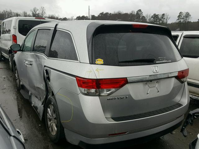 5FNRL5H64EB066029 - 2014 HONDA ODYSSEY EX SILVER photo 3