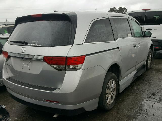 5FNRL5H64EB066029 - 2014 HONDA ODYSSEY EX SILVER photo 4