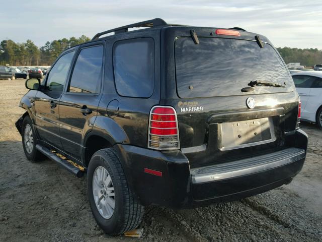 4M2YU56Z15DJ01875 - 2005 MERCURY MARINER BLACK photo 3