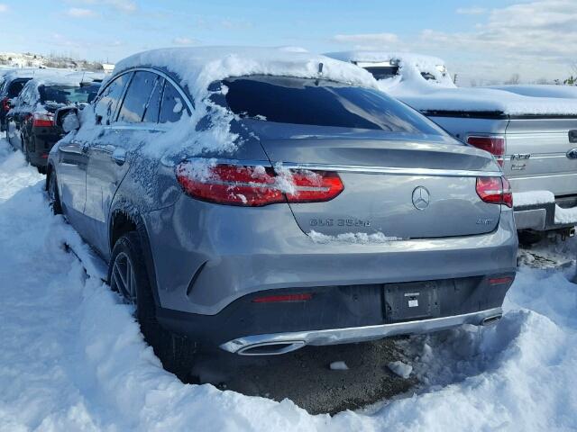 4JGED2EB7GA035909 - 2016 MERCEDES-BENZ GLE 350D 4 GRAY photo 3