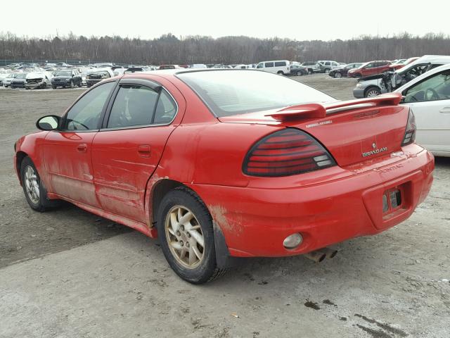 1G2NF52EX3C294816 - 2003 PONTIAC GRAND AM S RED photo 3