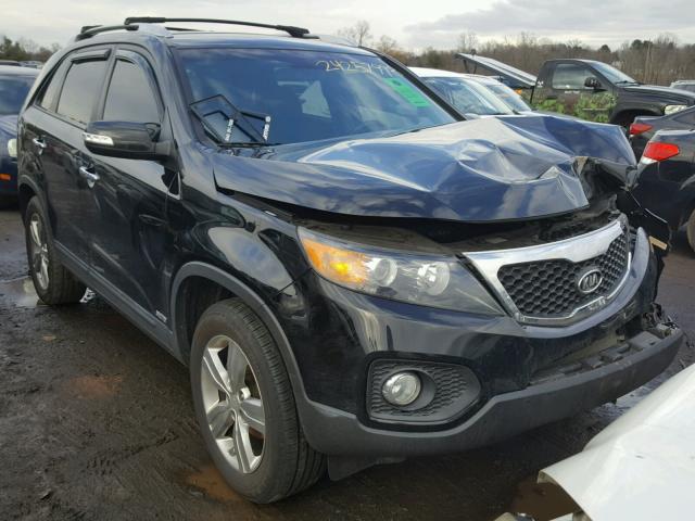 5XYKUCA63CG214299 - 2012 KIA SORENTO EX BLACK photo 1