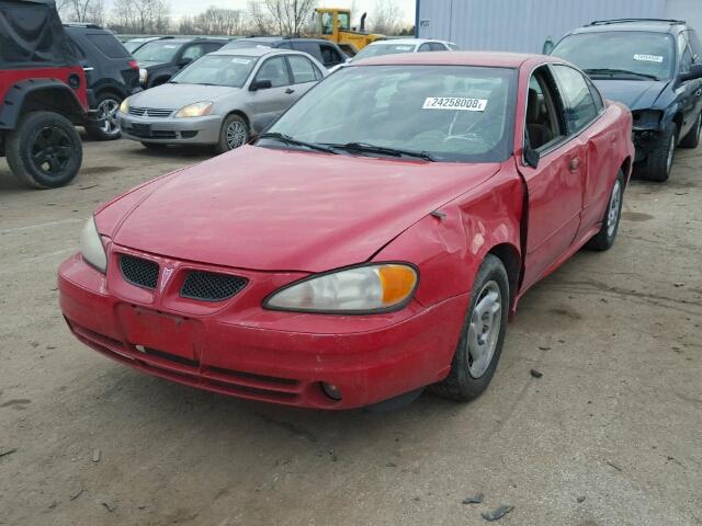 1G2NF52F13C137653 - 2003 PONTIAC GRAND AM S RED photo 2