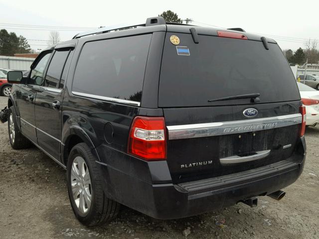 1FMJK1MT6GEF16560 - 2016 FORD EXPEDITION BLACK photo 3