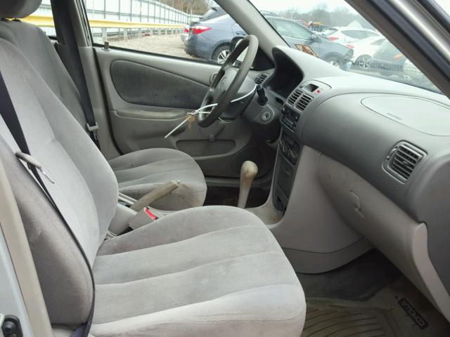 2T1BR12E02C570716 - 2002 TOYOTA COROLLA CE SILVER photo 5